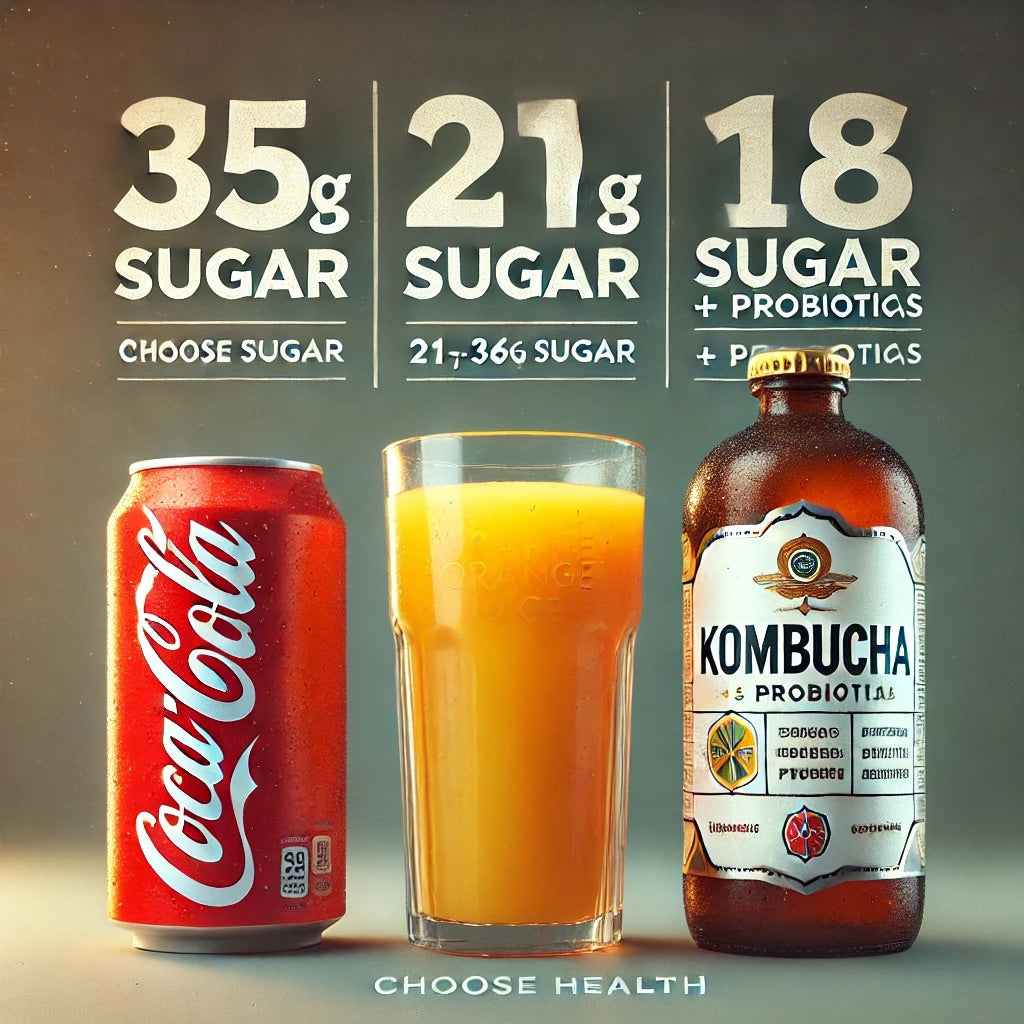 Understanding Sugar Content in Kombucha and Comparison with Other