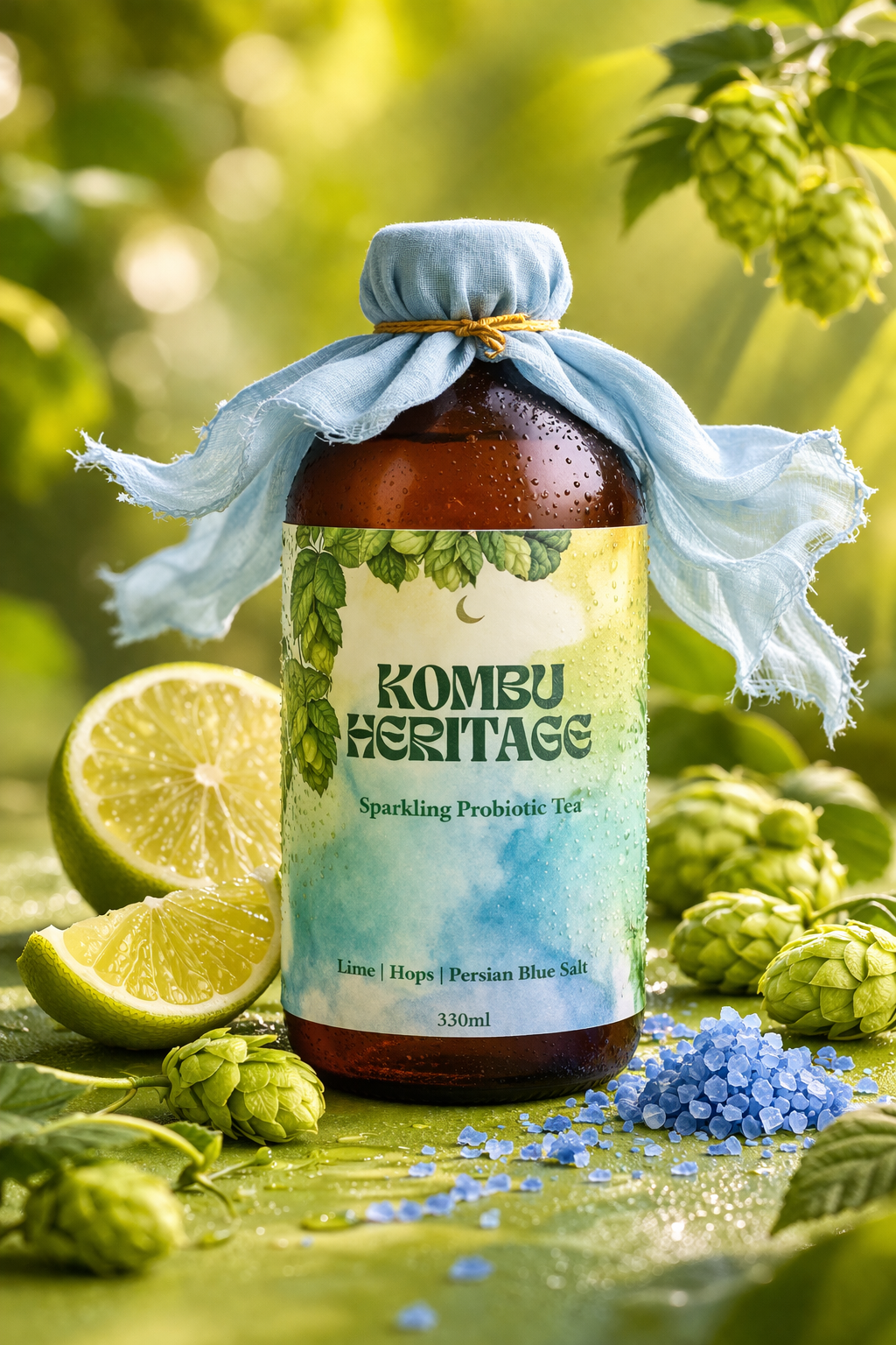 Lime, Hops, Persian Blue Salt