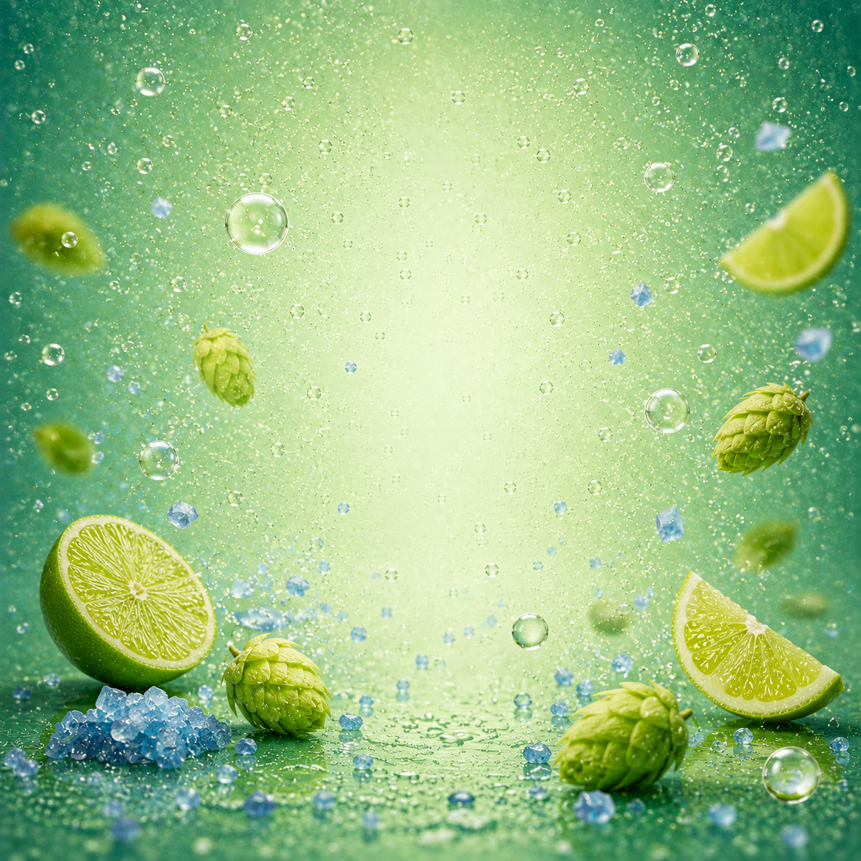 Lime, Hops, Persian Blue Salt